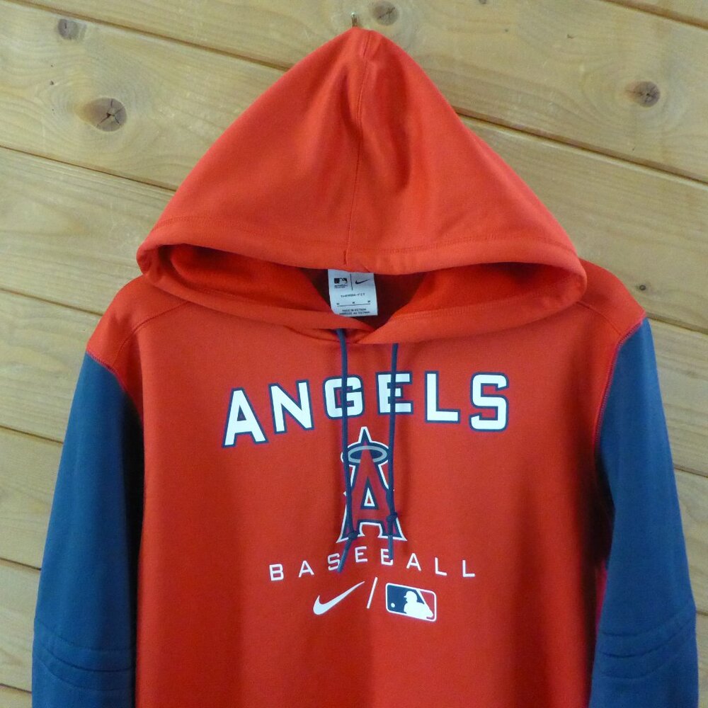 Nike MLB Anaheim Los Angeles Angels Therma-Fit Sweatshirt Hoodie Men's Size M - Picture 2 of 8